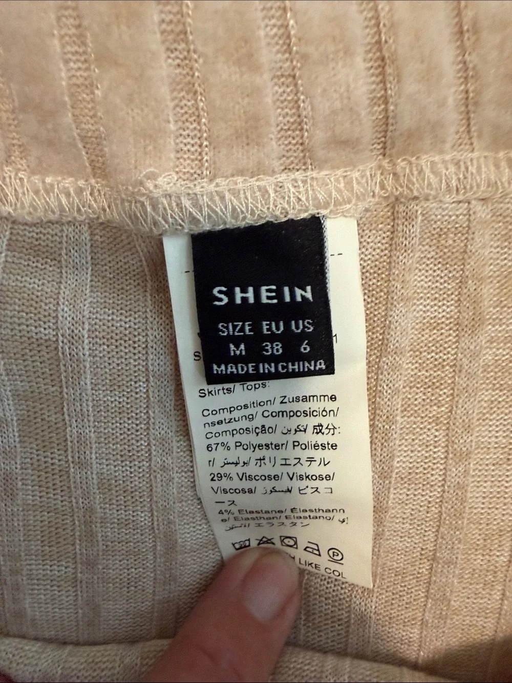 SHEIN flattering ribbed